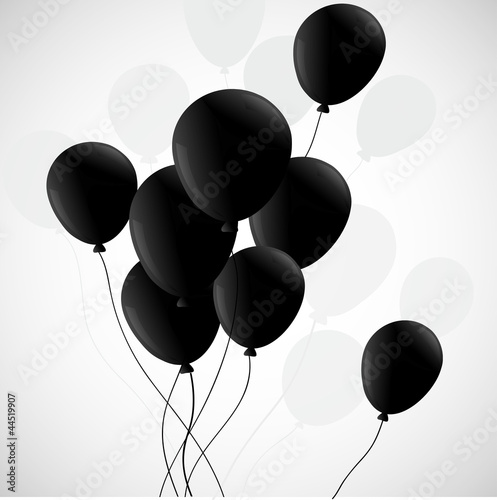black ballons with shade