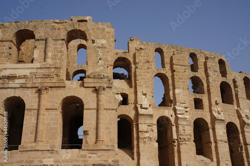 the amphitheater of El Djem in Tunisia