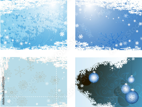 Horisontal Christmas backgrounds for design