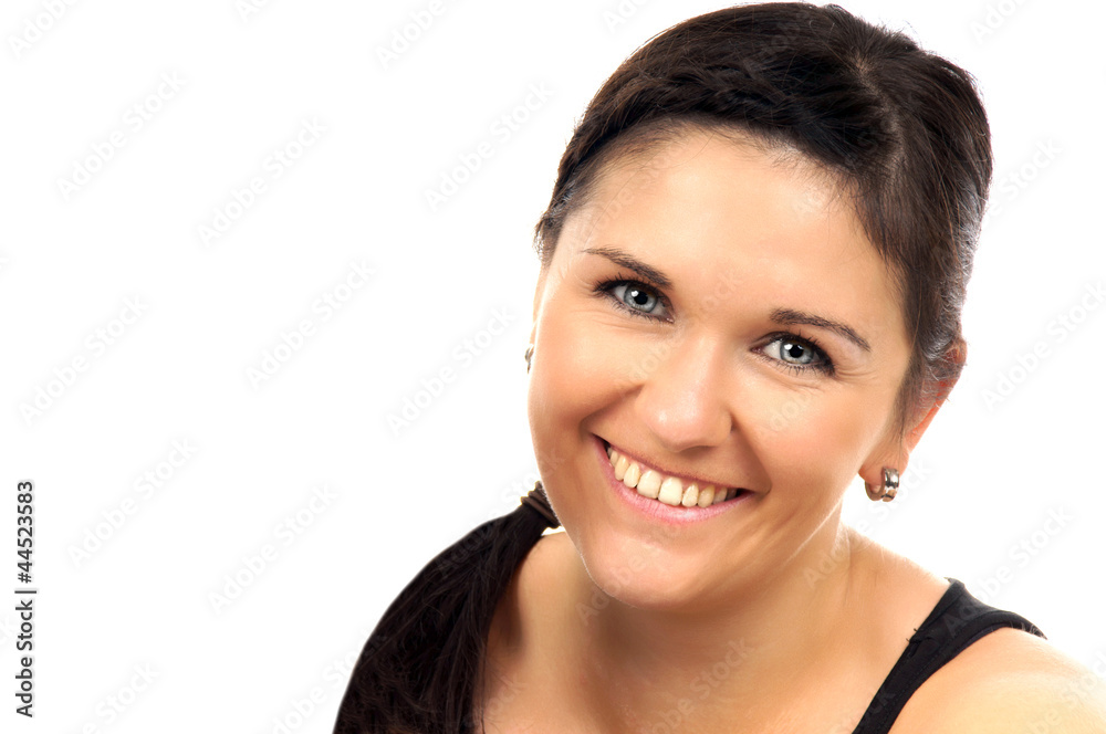 Portrait of a young brunette woman Portrait of a young brunette woman