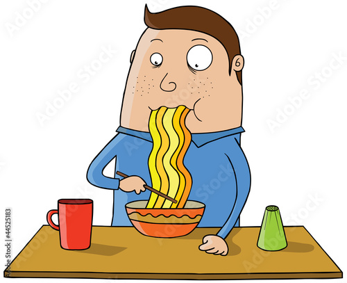 Eating Noodle