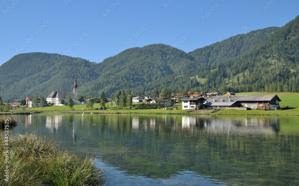 der bekannte Urlaubsort St.Ulrich am Pillersee in Tirol