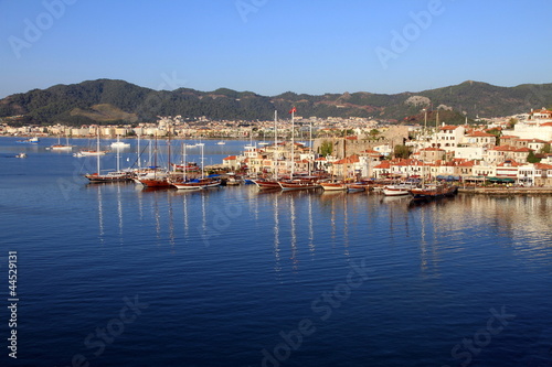 Marmaris castle and port ,Mediterranean sea, Turkey © ANADEL
