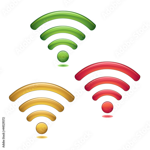 Wireless Network Symbols set photo