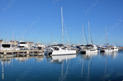 Yachts and Reflection in Water