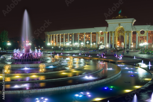 Fountain in National Park of Almaty