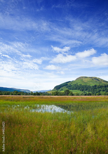 Marchy plain between Loch Tay and confluence of the rivers Docha