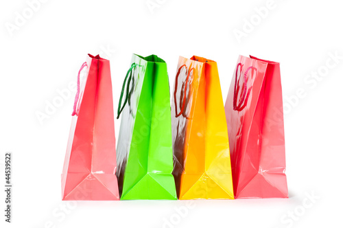 shopping gift bag isolated