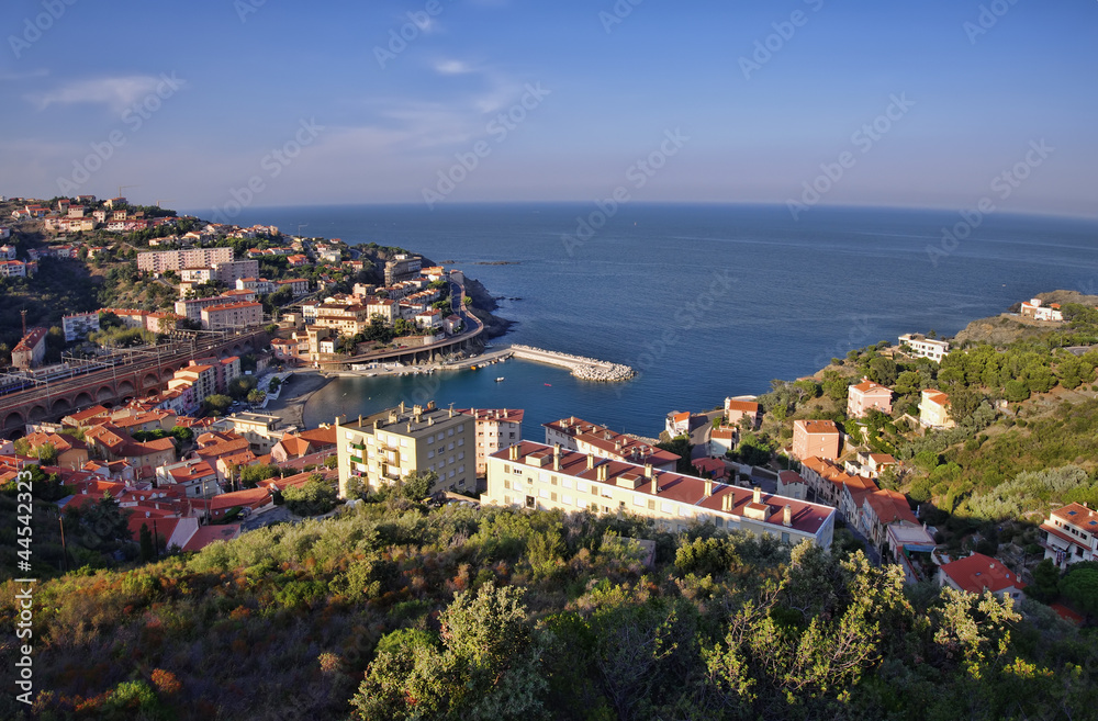 Cerbere sea coast