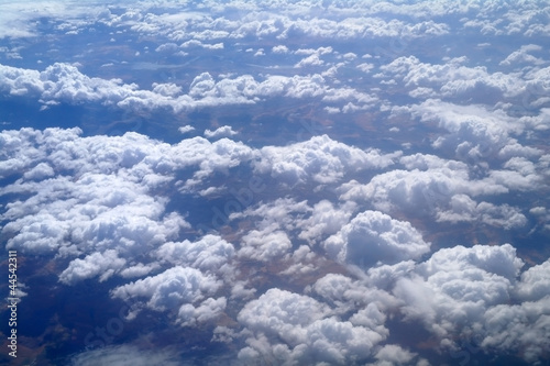 View of Turkey from the plane 