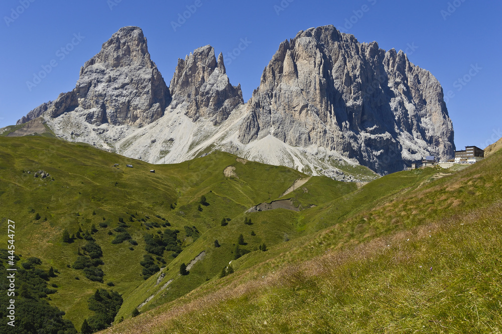the Group of Sassolungo, Dolomites - Italy
