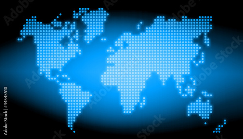 abstract world technology background