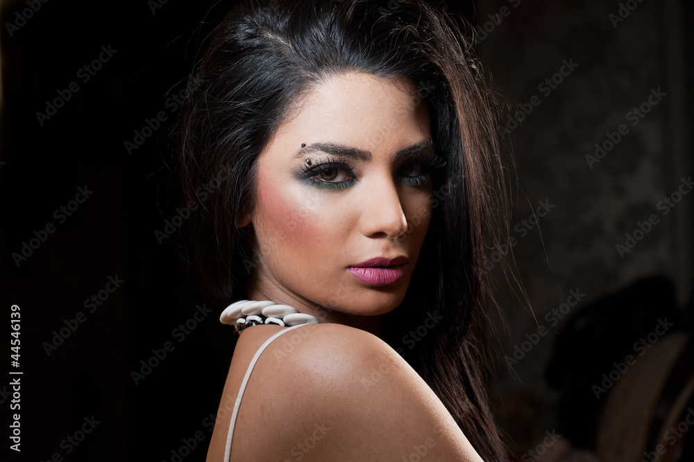 beauty portrait of an attractive Indian girl beauty portrait of an attractive Indian girl
