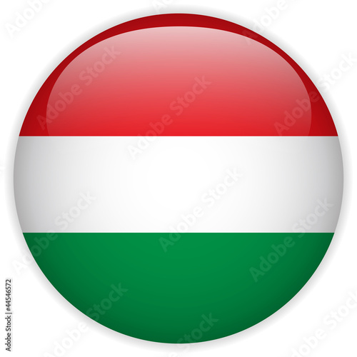 Free Download Hungary Flag Glossy Button - GFXLoad