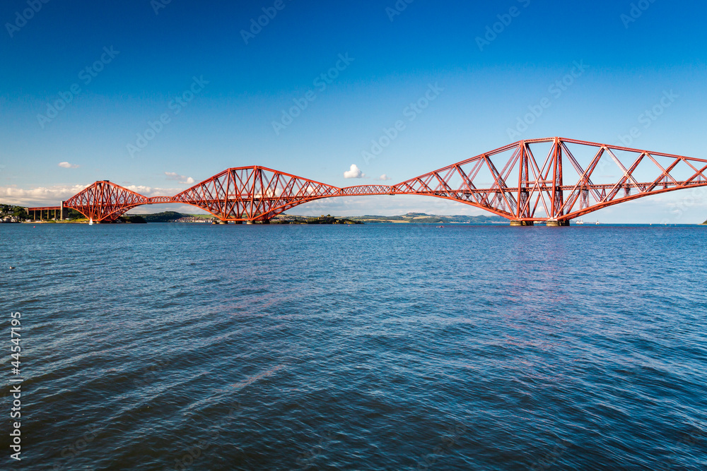Firth of Forth Bridge in sunny day
