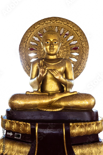 Billede på lærred buddha statue on white background - isolated