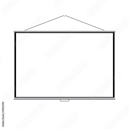 Empty projector screen vector EPS 8