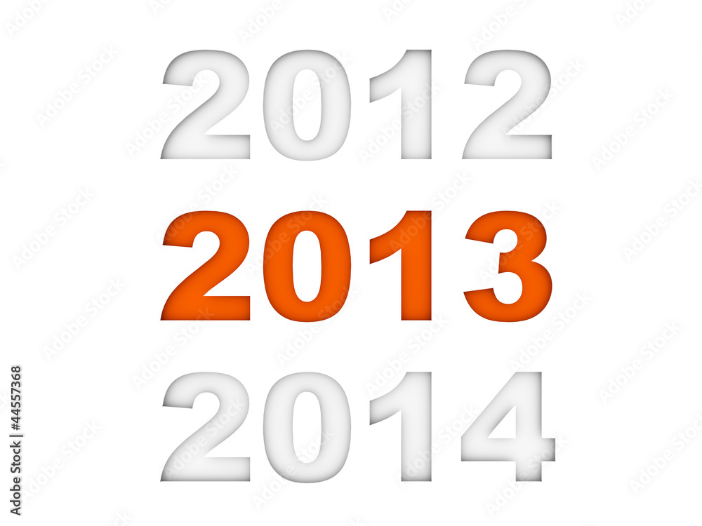 New year 2013 3d render New year 2013 3d render
