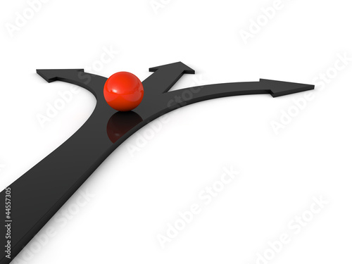 Leadership concept 3d rende...