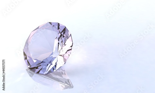 Illustration of the perfect and valuable gem: diamond.