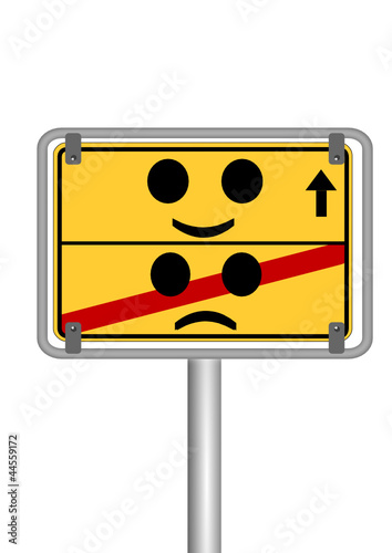 Schild Smiley