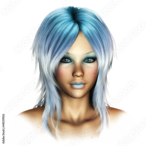 Fantasy Face blue Fae