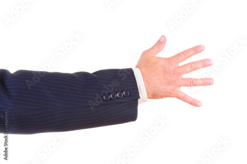 Man hand sign isolated