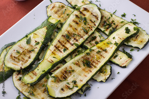 Grilled zucchini