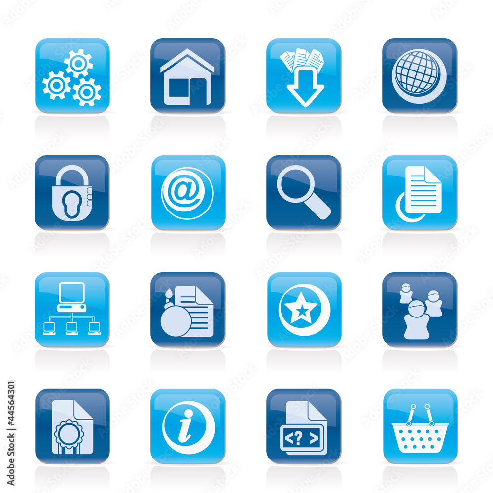 Website and internet icons - vector icon set Website and internet icons - vector icon set