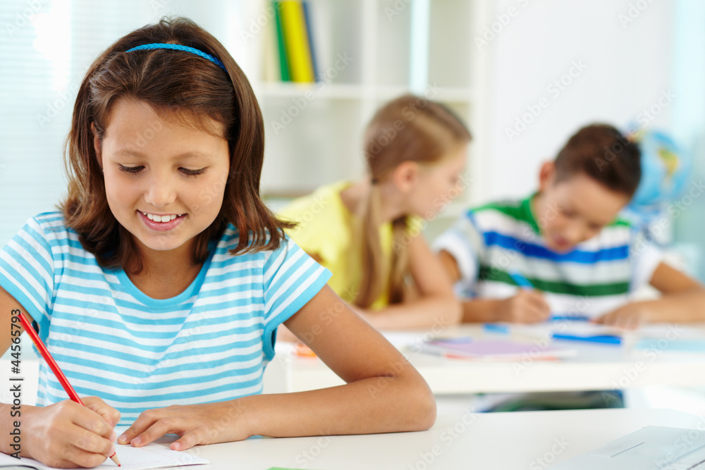 Girl drawing Girl drawing