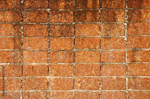 laterite brick wall photo