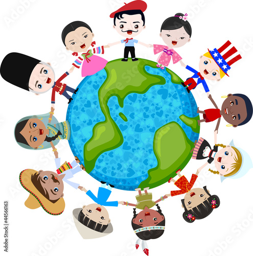 multicultural children on planet earth, cultural diversity