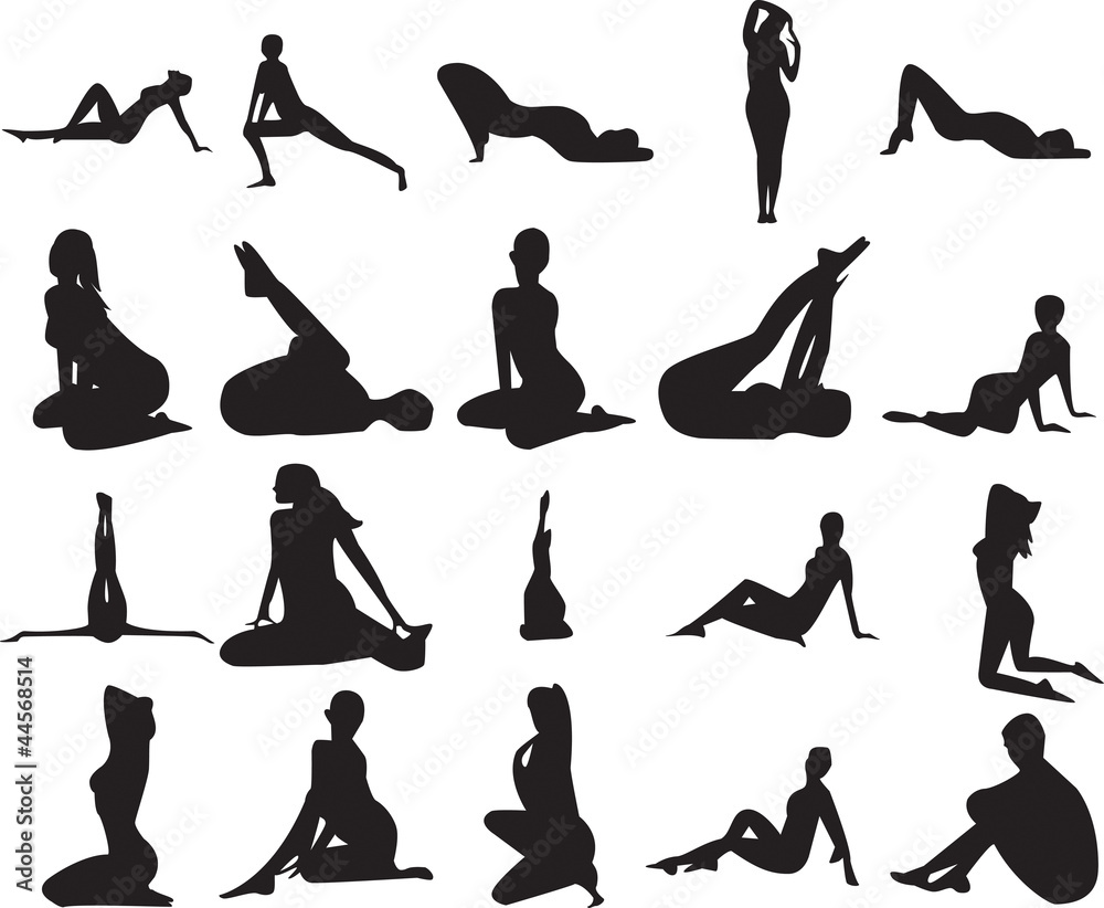 Silhouettes of positions Model