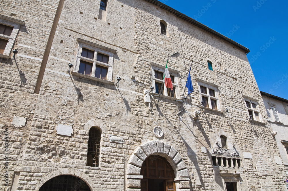 Communal palace. Narni. Umbria. Italy.