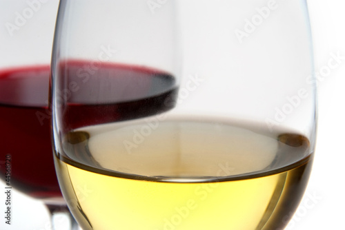 White and red wine background photo