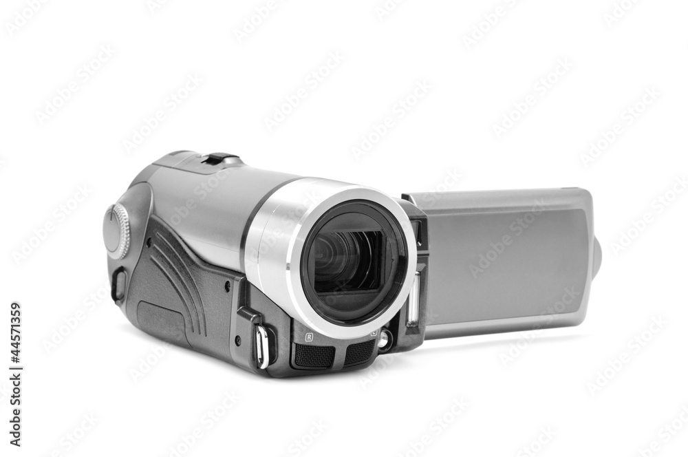 high-definition camera isolated on white background high-definition camera isolated on white background