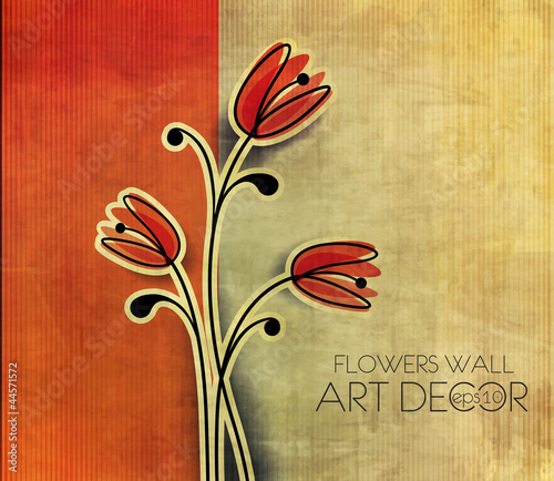 abstract spring flower background illustration.