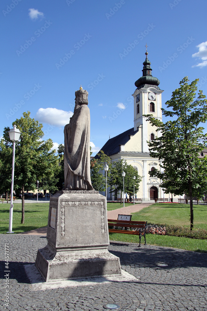 Monument and church