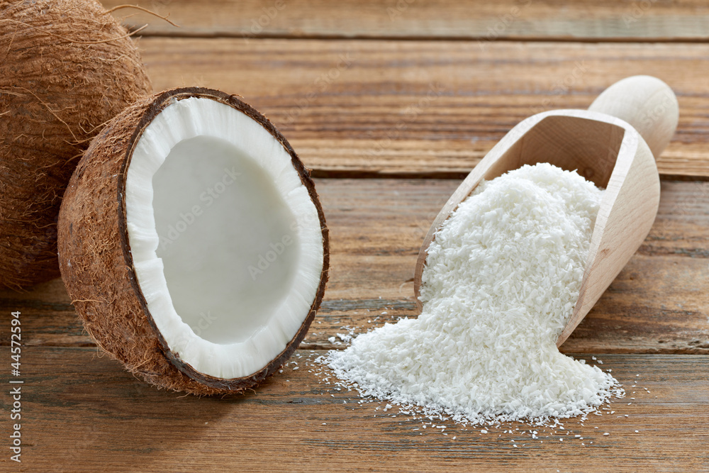 coconut grounded dried flakes fruit food coconut grounded dried flakes fruit food