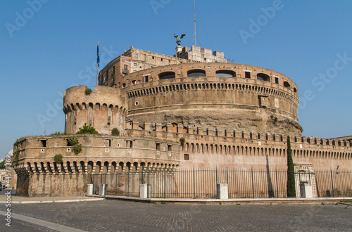 The Mausoleum of Hadrian, known as the Castel Sant'Angelo in Rom