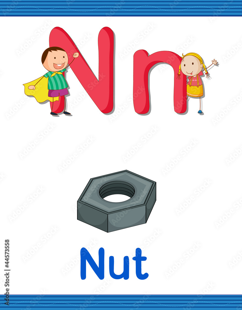 Fototapeta premium Learn alphabet worksheet
