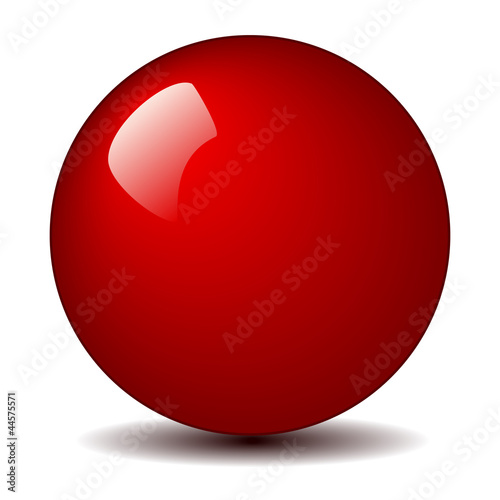 Glossy Red Ball