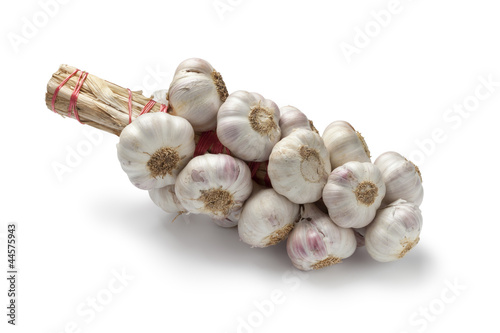 String of garlic bulbs