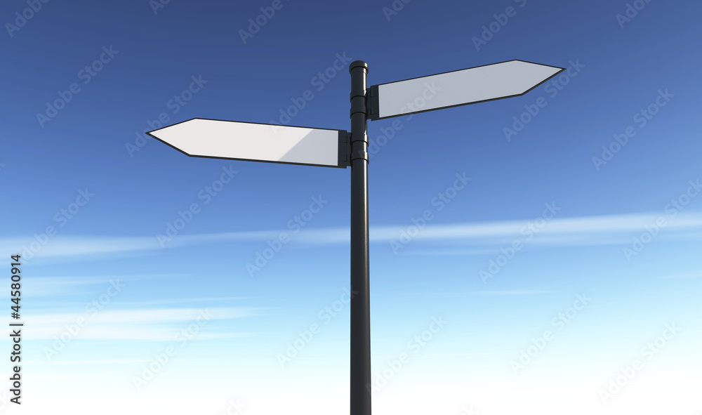 Blank roadsign Blank roadsign