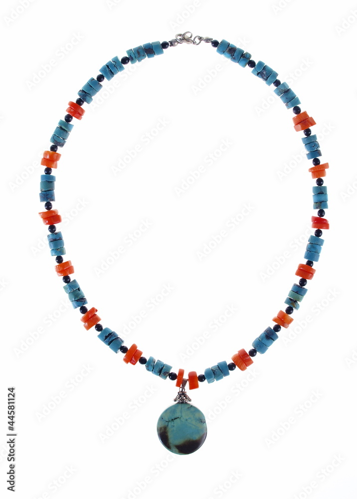 Necklace, jewellery studio isloated photo