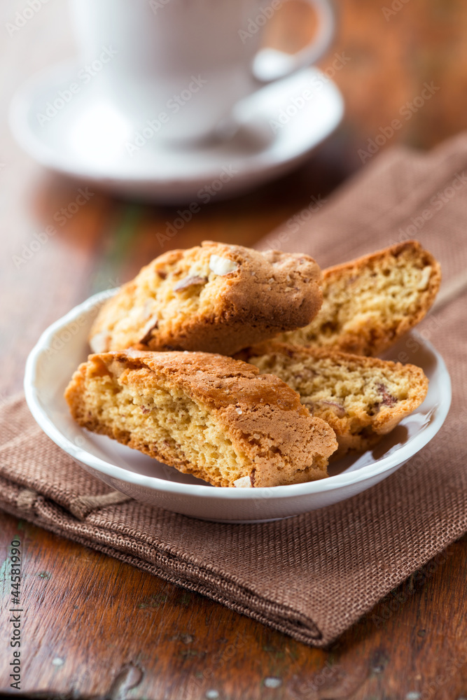 Cantuccini (almond biscuits), Tuscany, Italy