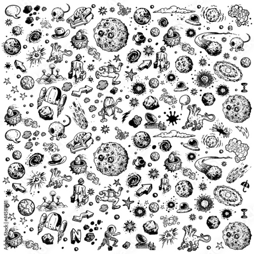 seamless cosmic tile