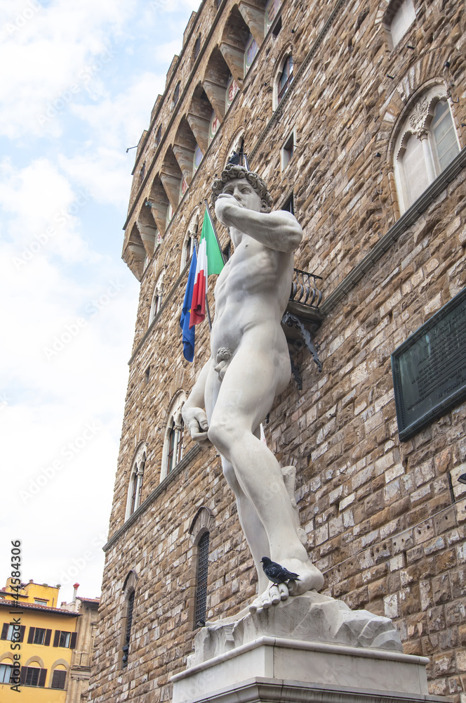 Replica of Michelangelo's David in Florence