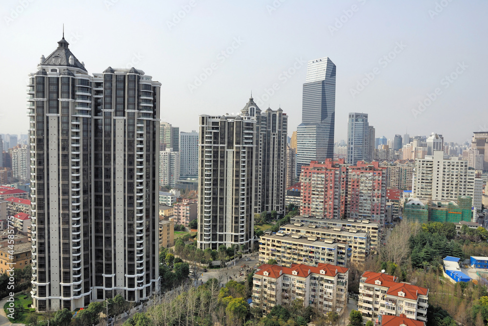 Fototapeta premium China Shanghai Puxi skyline