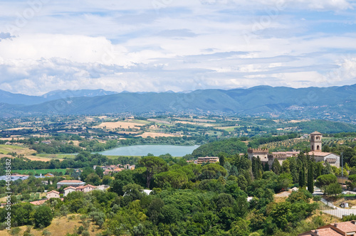 Panoramic view of Narni. Umbria. Italy.